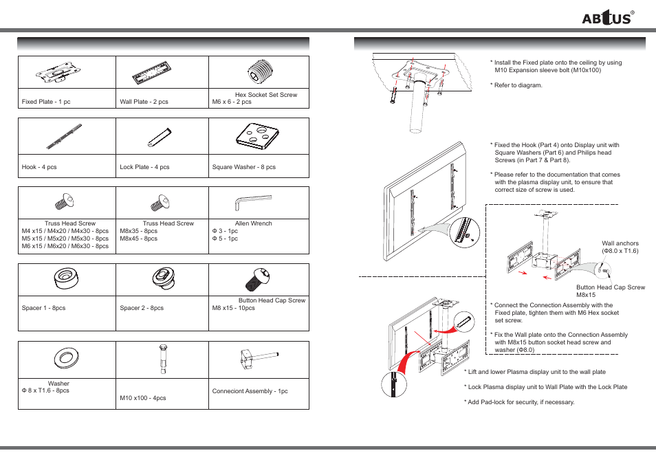 User operation guide | ABtUS AV417 User Manual | Page 2 / 2