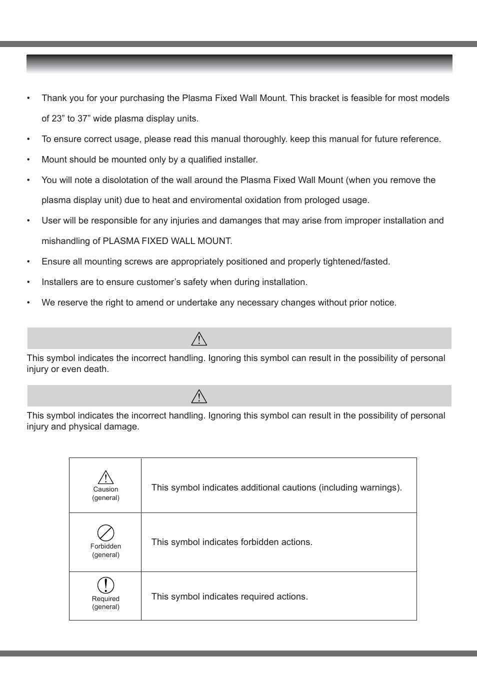 User operation guide, Caution warning | ABtUS AV415-W2 User Manual | Page 2 / 10