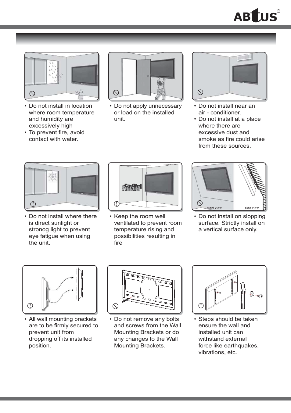 Warning | ABtUS AV415-W2 User Manual | Page 5 / 10