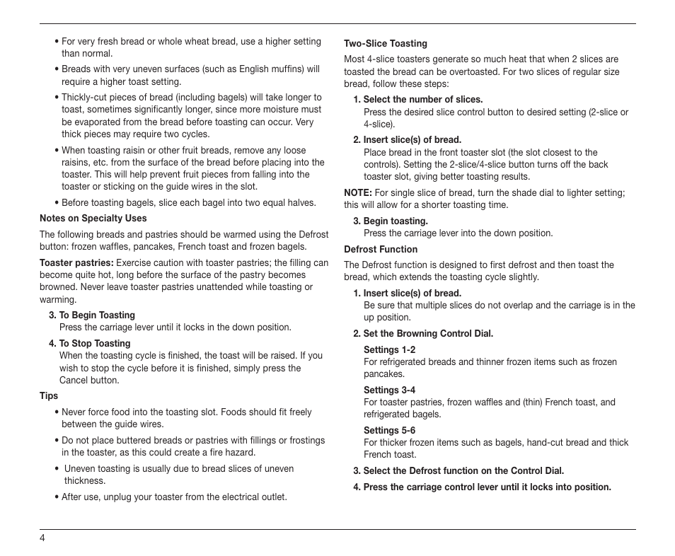 Cuisinart TAN-4 User Manual | Page 4 / 9