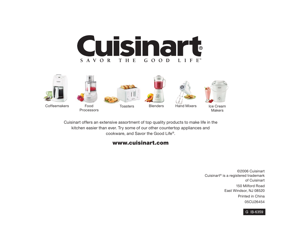 Cuisinart TAN-4 User Manual | Page 8 / 9