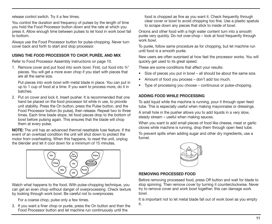 Cuisinart SmartPower Duet SMT0025IB-1-1 User Manual | Page 11 / 33