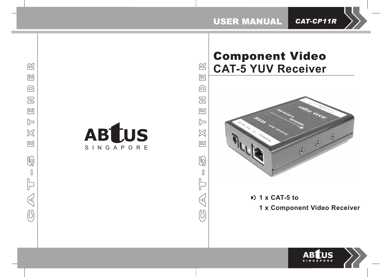 ABtUS CAT-CP11R User Manual | 2 pages