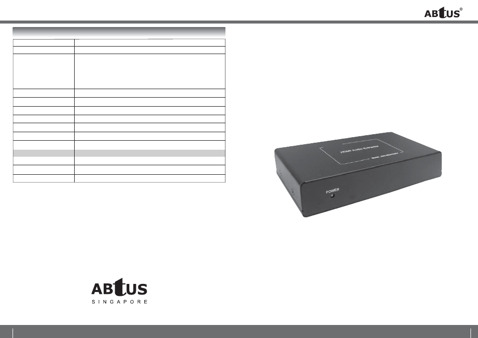 ABtUS AVC-HDA11/AP4 User Manual | 2 pages