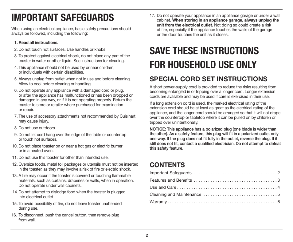 Cuisinart CPT-440 User Manual | Page 2 / 9
