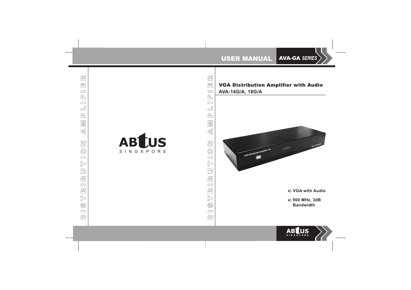 ABtUS AVA-GA18G/A User Manual | 2 pages