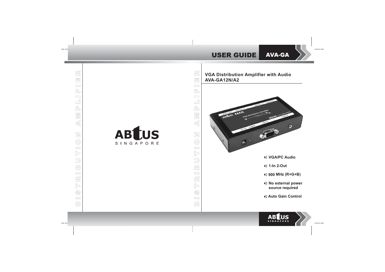 ABtUS AVA-GA12N/A2 User Manual | 2 pages