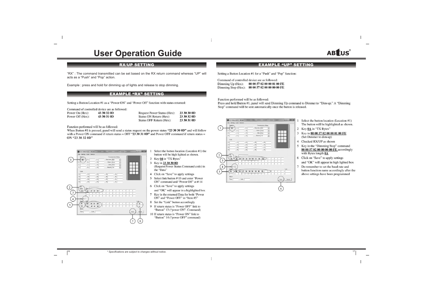User operation guide | ABtUS A934-212C-044 User Manual | Page 9 / 9