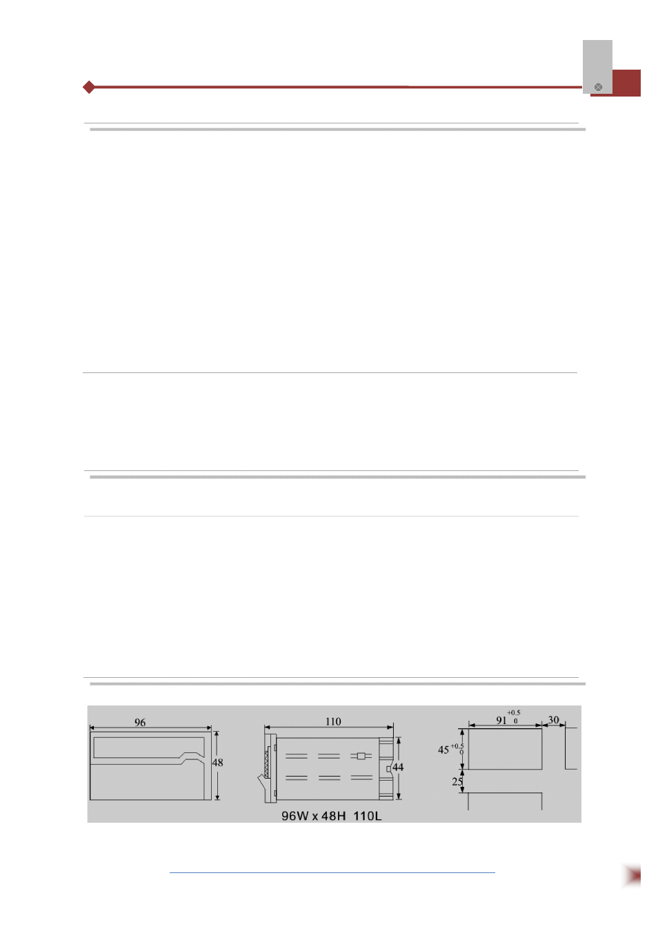 Introduction, Presentation, Dimensions | ABUS Technologies SV 8 Series Indicator / Controller User Manual | Page 4 / 10