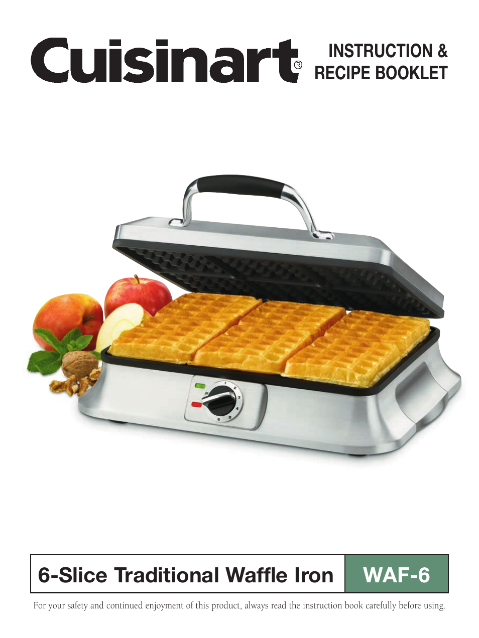 Cuisinart WAF-6 User Manual | 13 pages