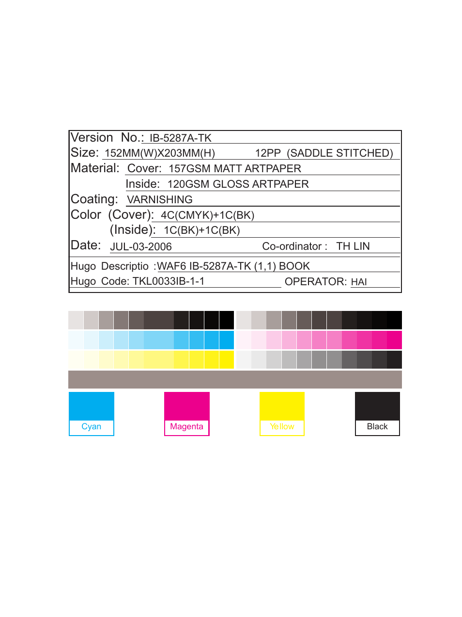 V ersion no, Size, Material | Coating, Color (cover), Inside), Date | Cuisinart WAF-6 User Manual | Page 13 / 13