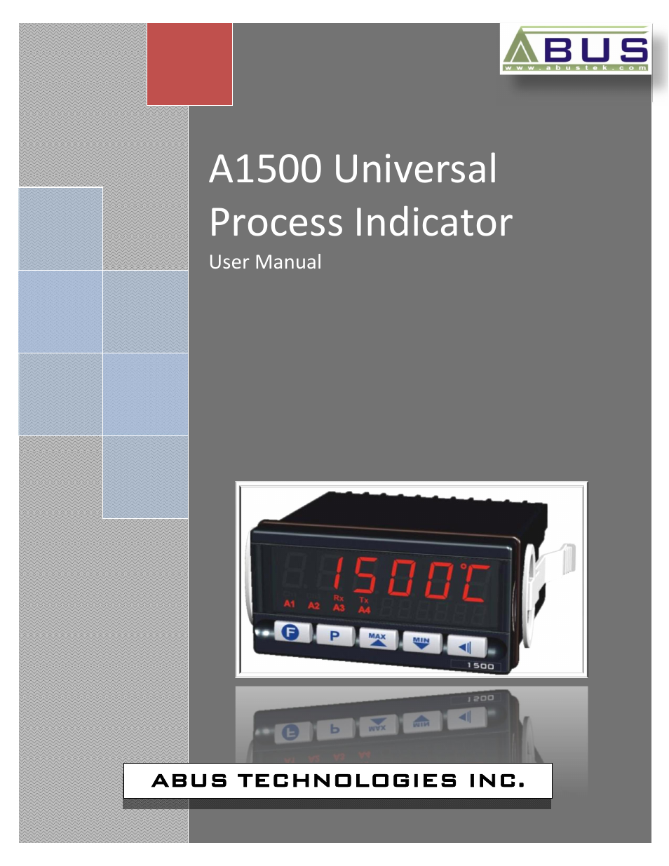 ABUS Technologies A1500 Universal Process Indicator User Manual | 17 pages