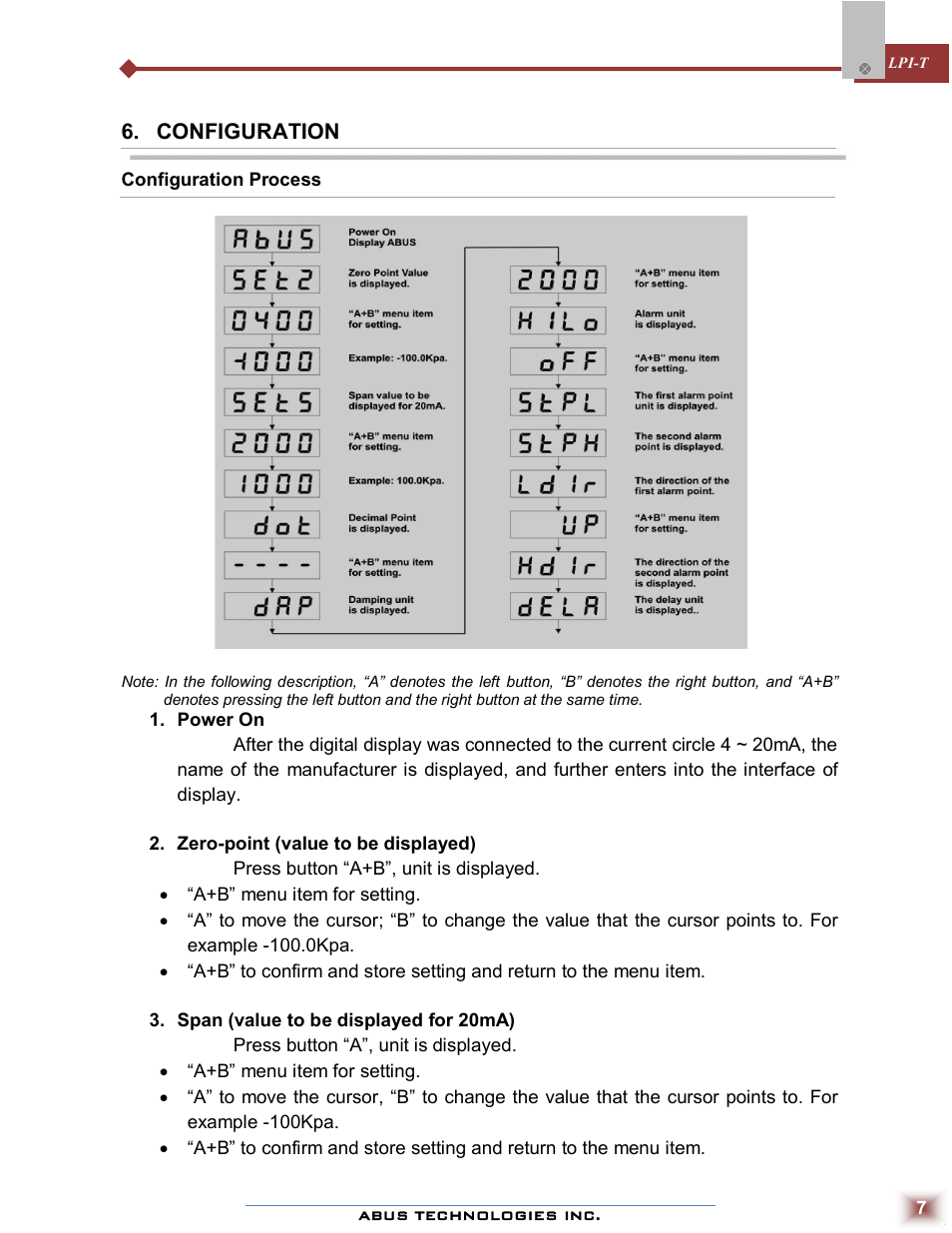 ABUS Technologies LPI-T Loop Powered Indicator User Manual | Page 7 / 10