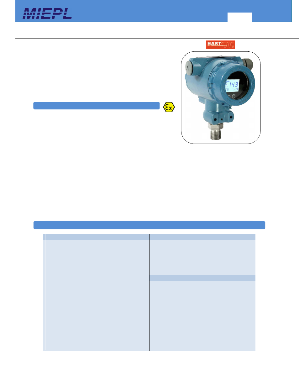 ABUS Technologies SMART PRESSURE TRANSMITTER (501P) User Manual | 2 pages