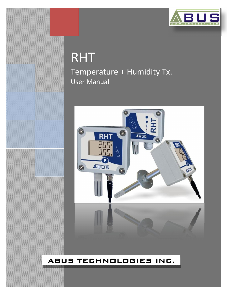 ABUS Technologies RHT WM with LCD Датчики User Manual | 12 pages