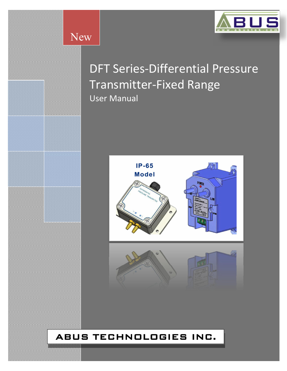 ABUS Technologies DFT Series Differential Pressure Transmitter User Manual | 8 pages