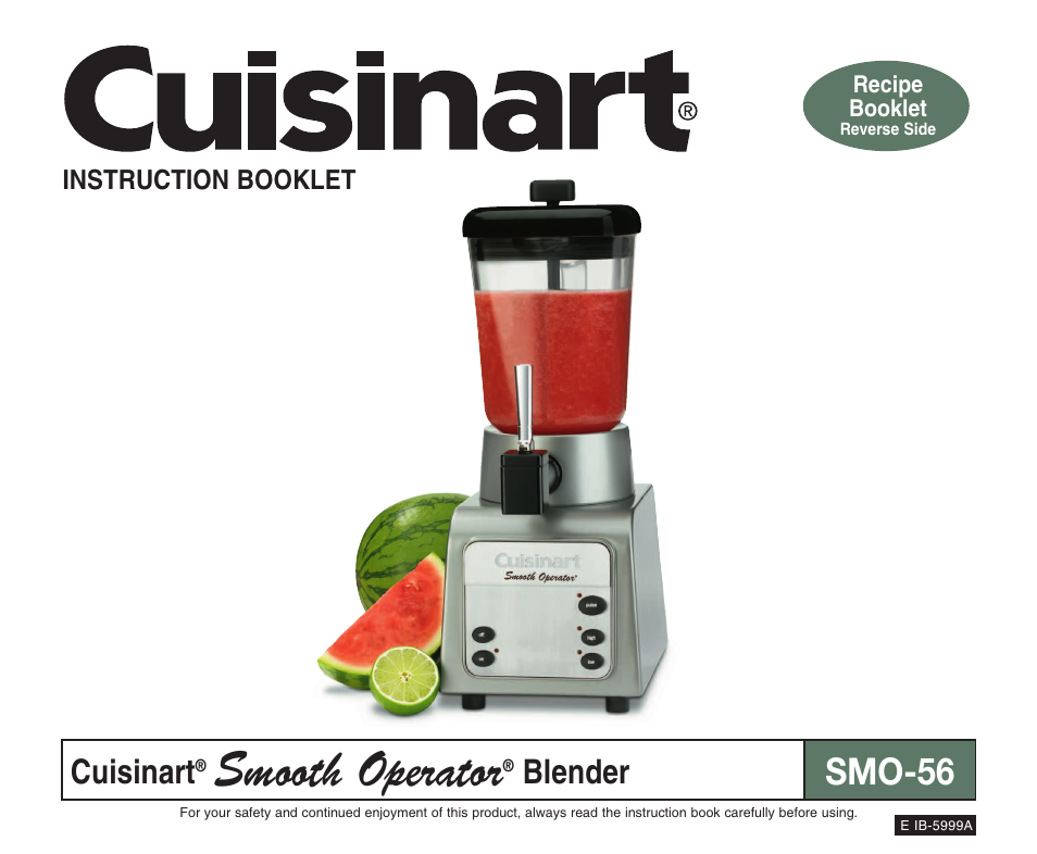 Cuisinart SMO-56 User Manual | 9 pages