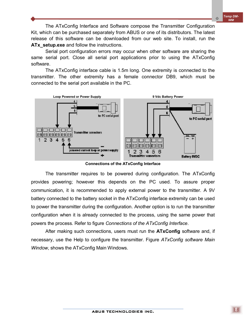 ABUS Technologies Temp DM WM Temperature Transmitter User Manual | Page 8 / 11