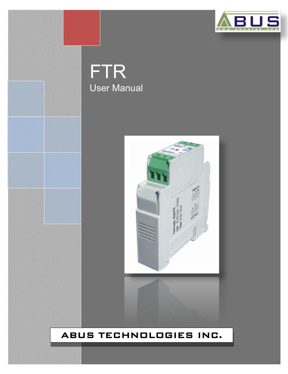 ABUS Technologies FTR Power Supply User Manual | 6 pages