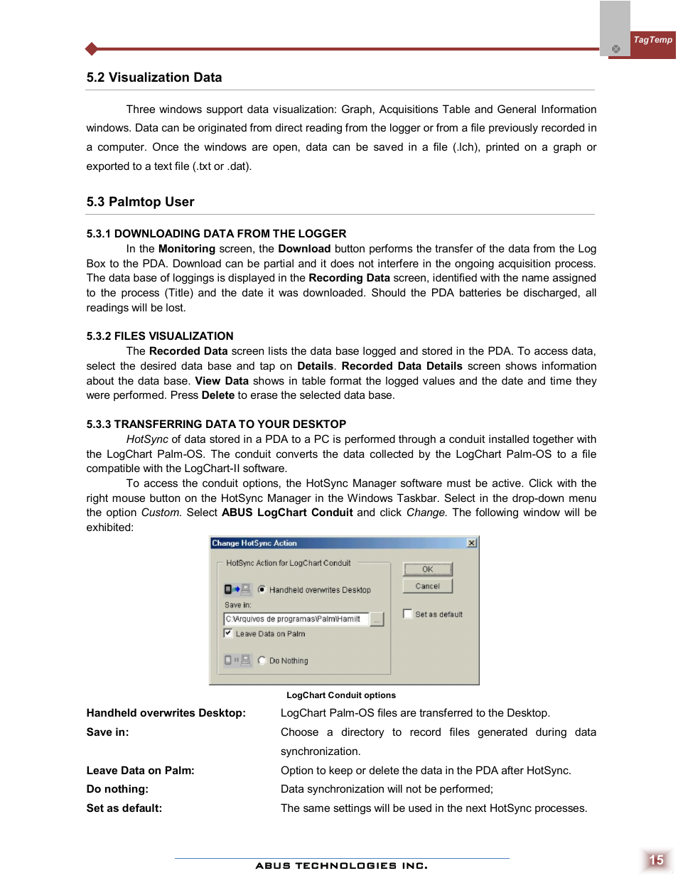 ABUS Technologies TAGTEMP Data Logger User Manual | Page 15 / 17