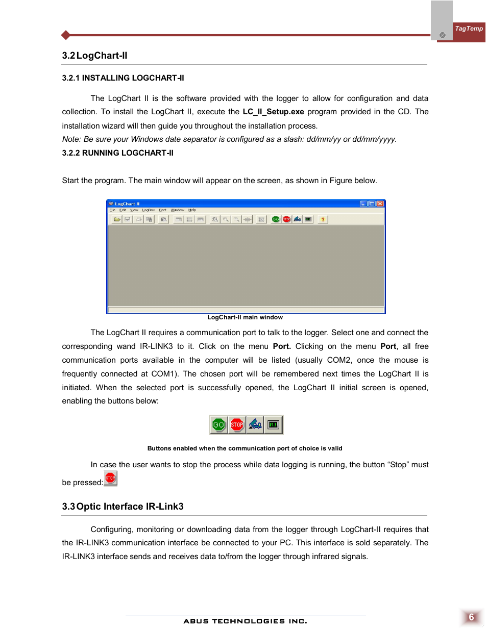 ABUS Technologies TAGTEMP Data Logger User Manual | Page 6 / 17