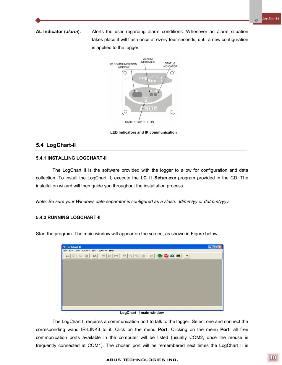 ABUS Technologies Log Box-AA Data Logger User Manual | Page 10 / 23