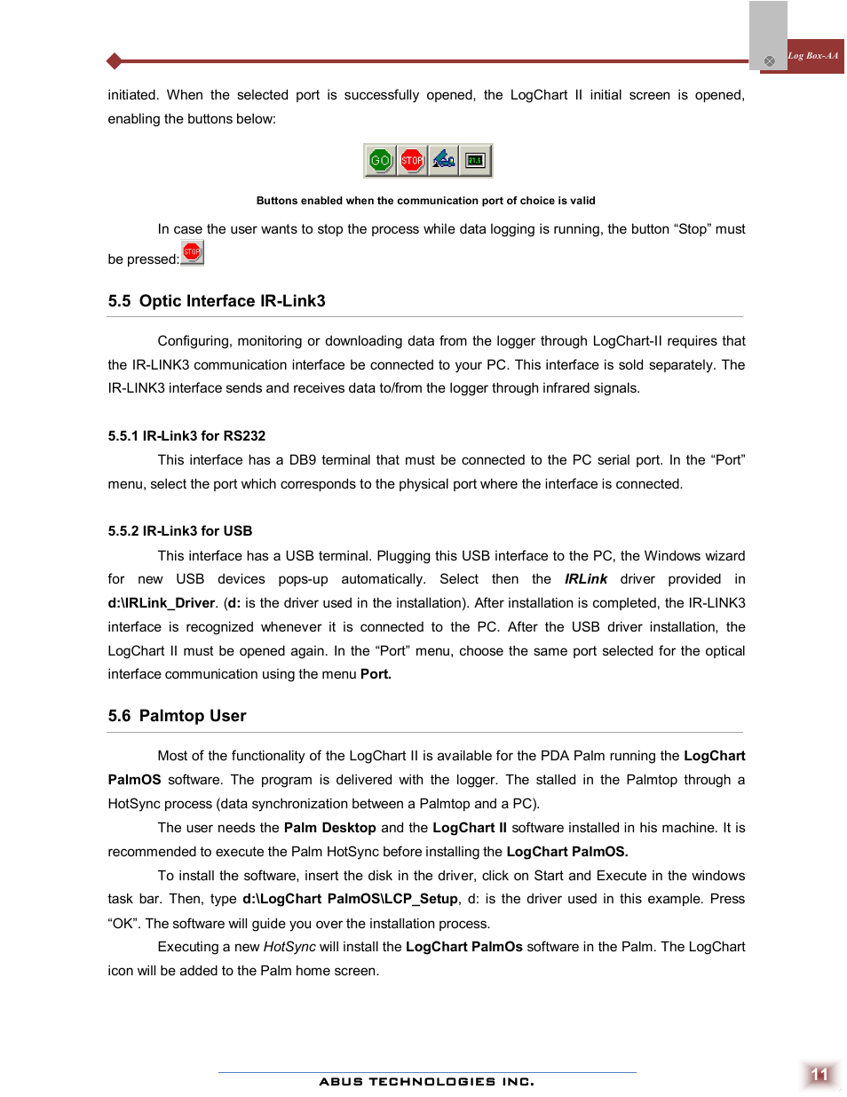 ABUS Technologies Log Box-AA Data Logger User Manual | Page 11 / 23