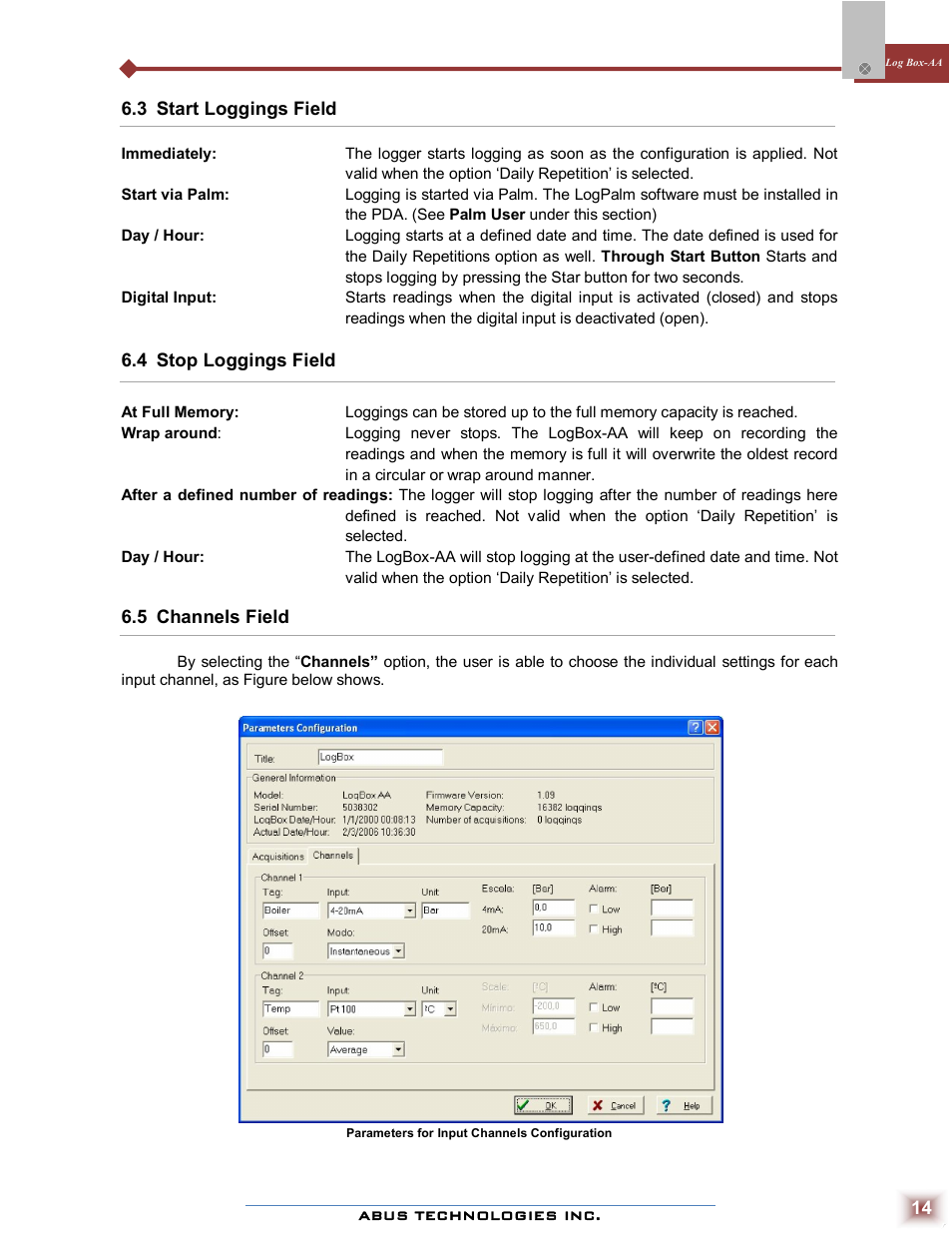 ABUS Technologies Log Box-AA Data Logger User Manual | Page 14 / 23