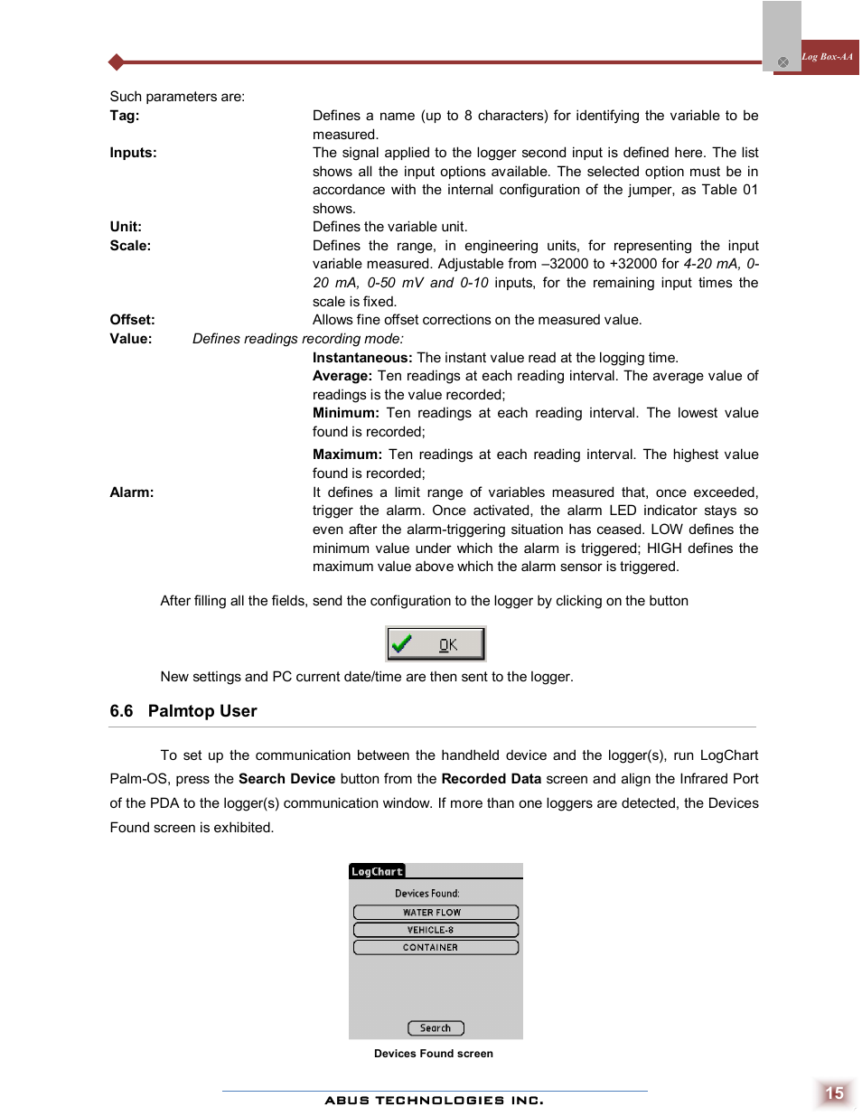 ABUS Technologies Log Box-AA Data Logger User Manual | Page 15 / 23