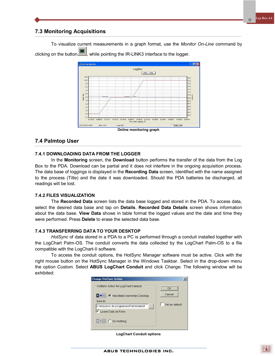 ABUS Technologies Log Box-AA Data Logger User Manual | Page 21 / 23