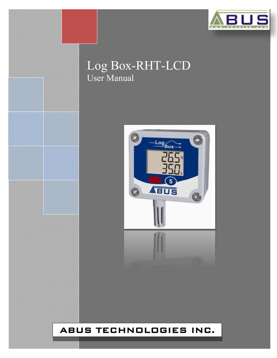 ABUS Technologies Log Box-RHT with LCD Data Logger User Manual | 23 pages