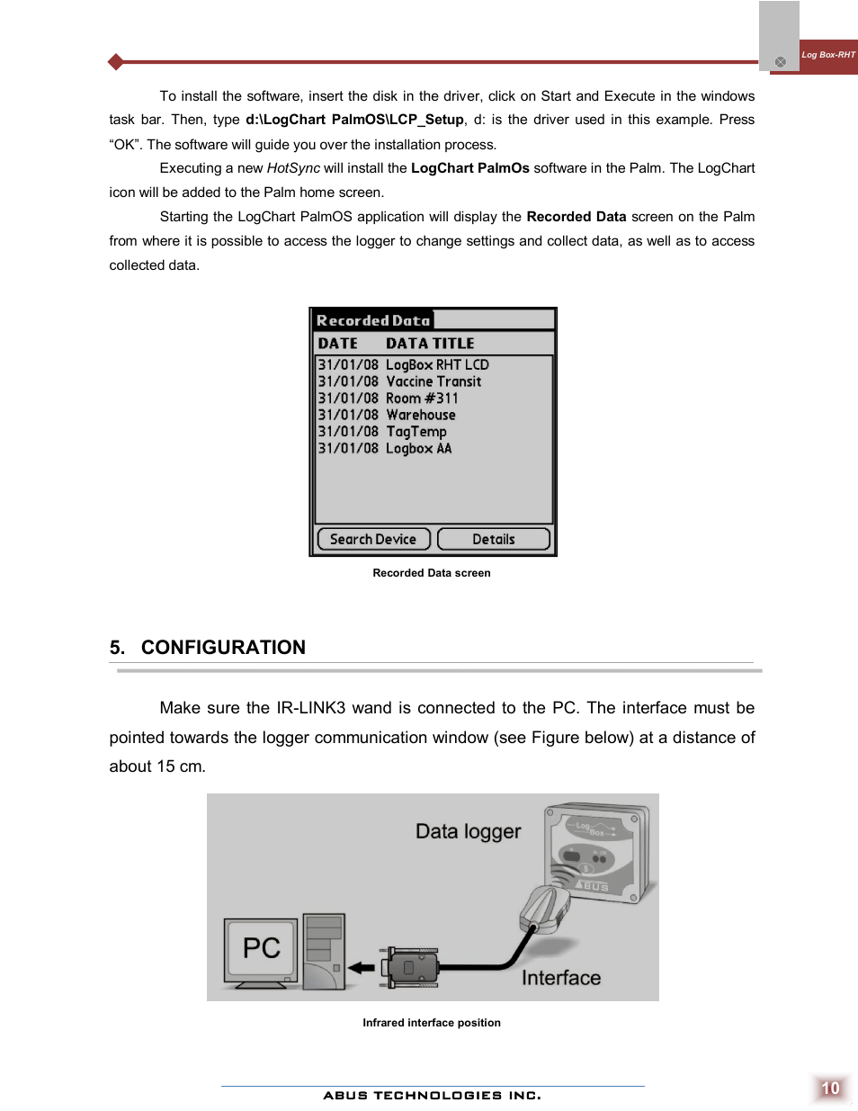 Configuration | ABUS Technologies Log Box-RHT with LCD Data Logger User Manual | Page 10 / 23
