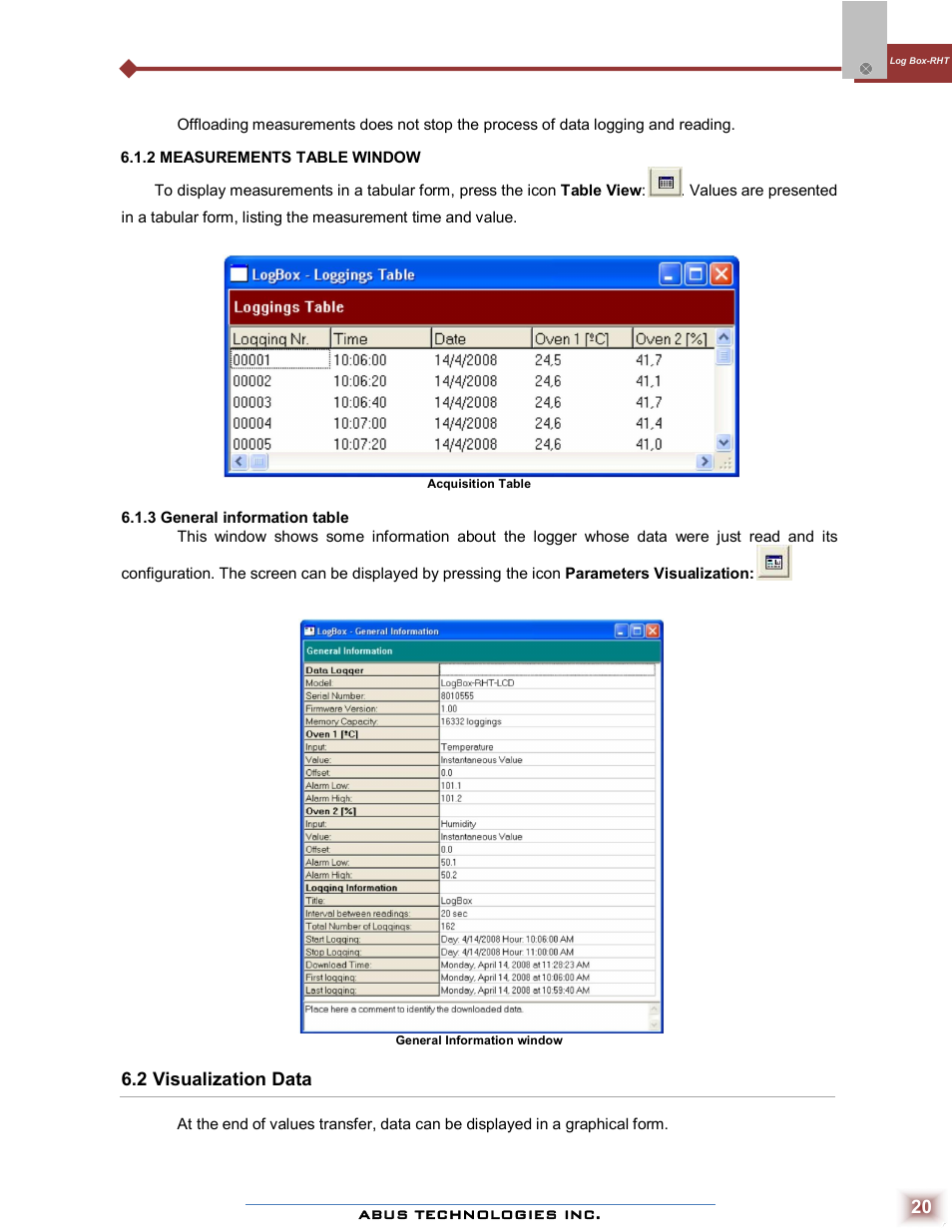 ABUS Technologies Log Box-RHT with LCD Data Logger User Manual | Page 20 / 23