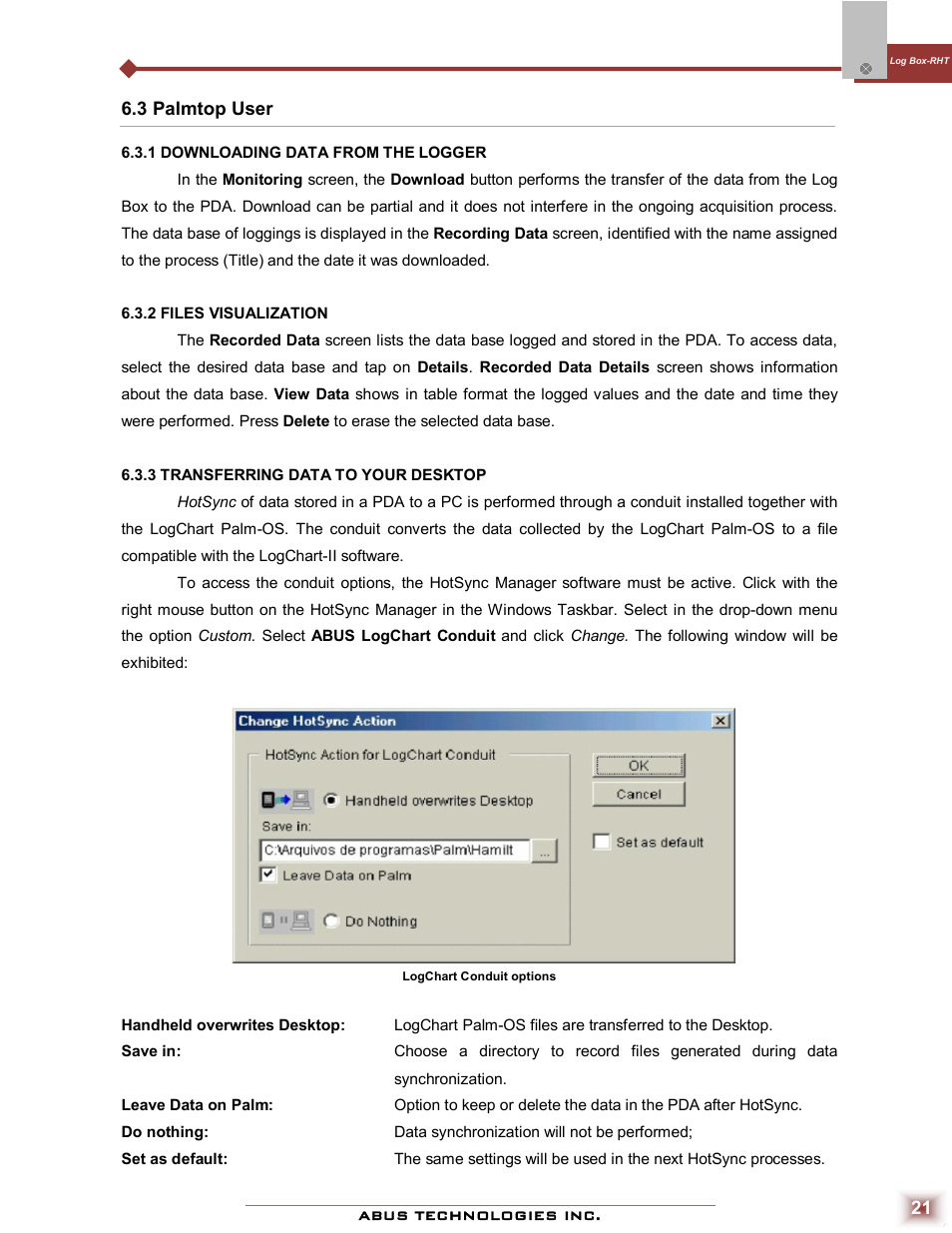 ABUS Technologies Log Box-RHT with LCD Data Logger User Manual | Page 21 / 23
