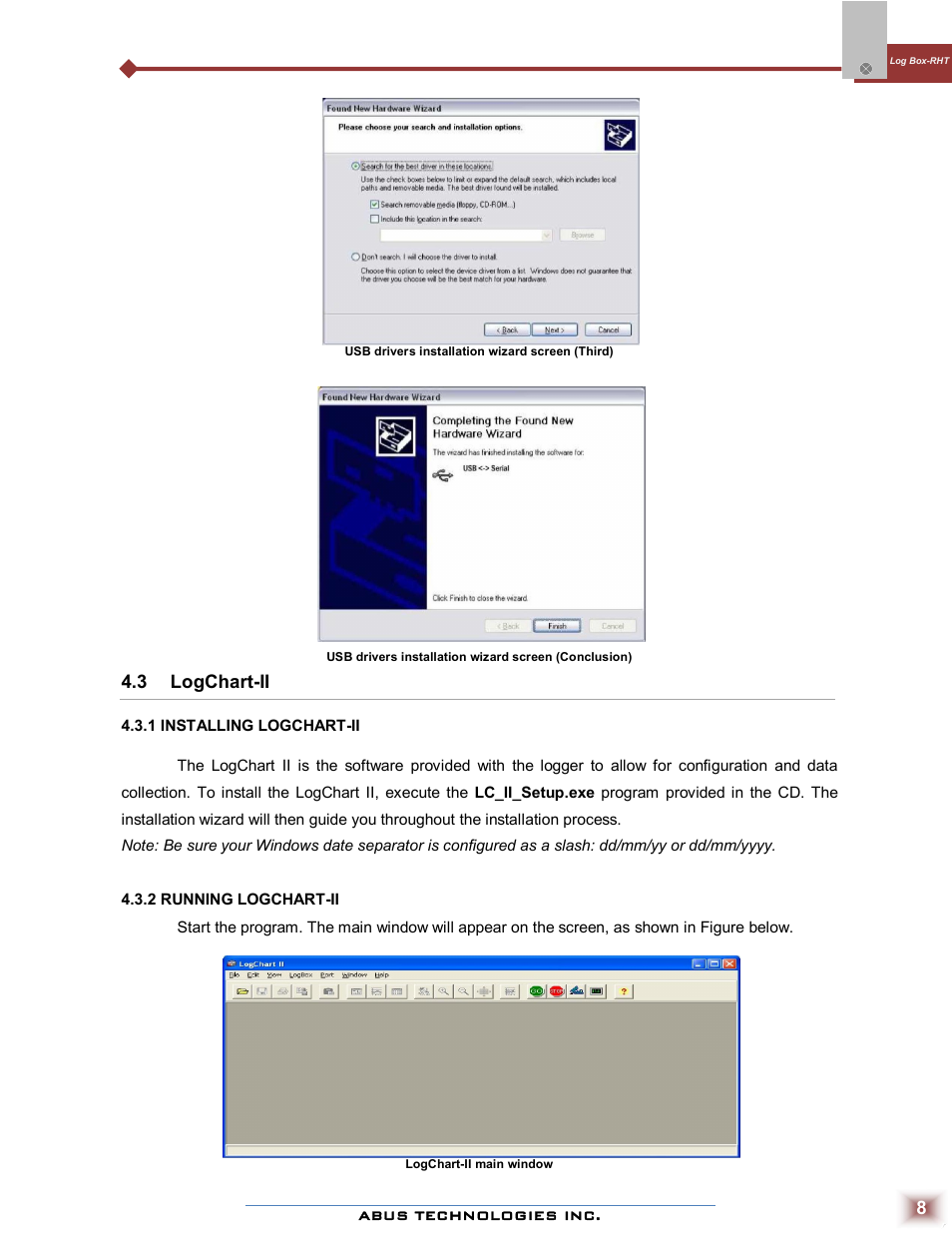 ABUS Technologies Log Box-RHT with LCD Data Logger User Manual | Page 8 / 23