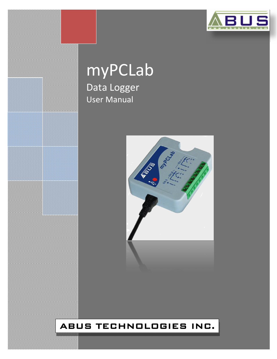 ABUS Technologies myPCLab Data Acquisition / Recorder User Manual | 12 pages