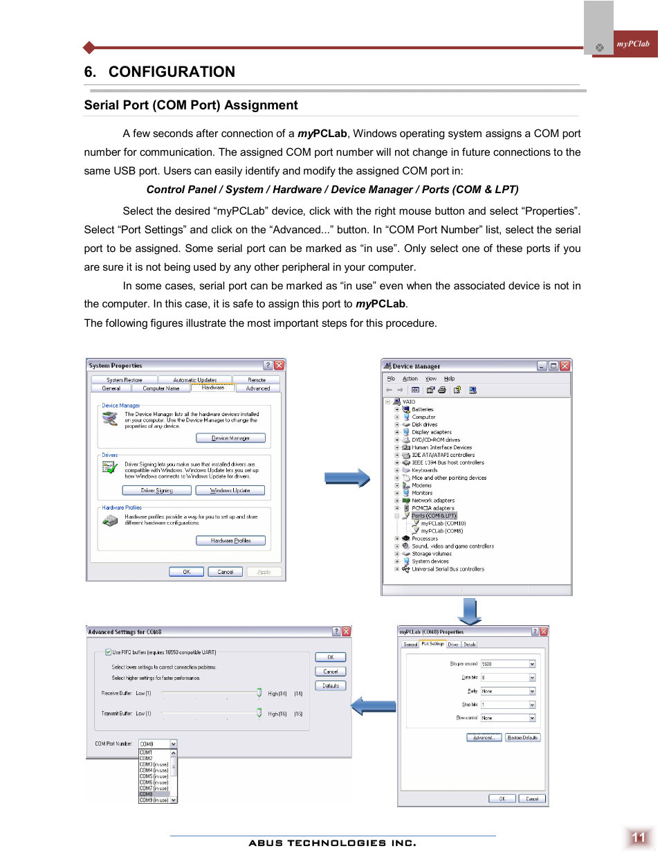 Configuration | ABUS Technologies myPCLab Data Acquisition / Recorder User Manual | Page 11 / 12