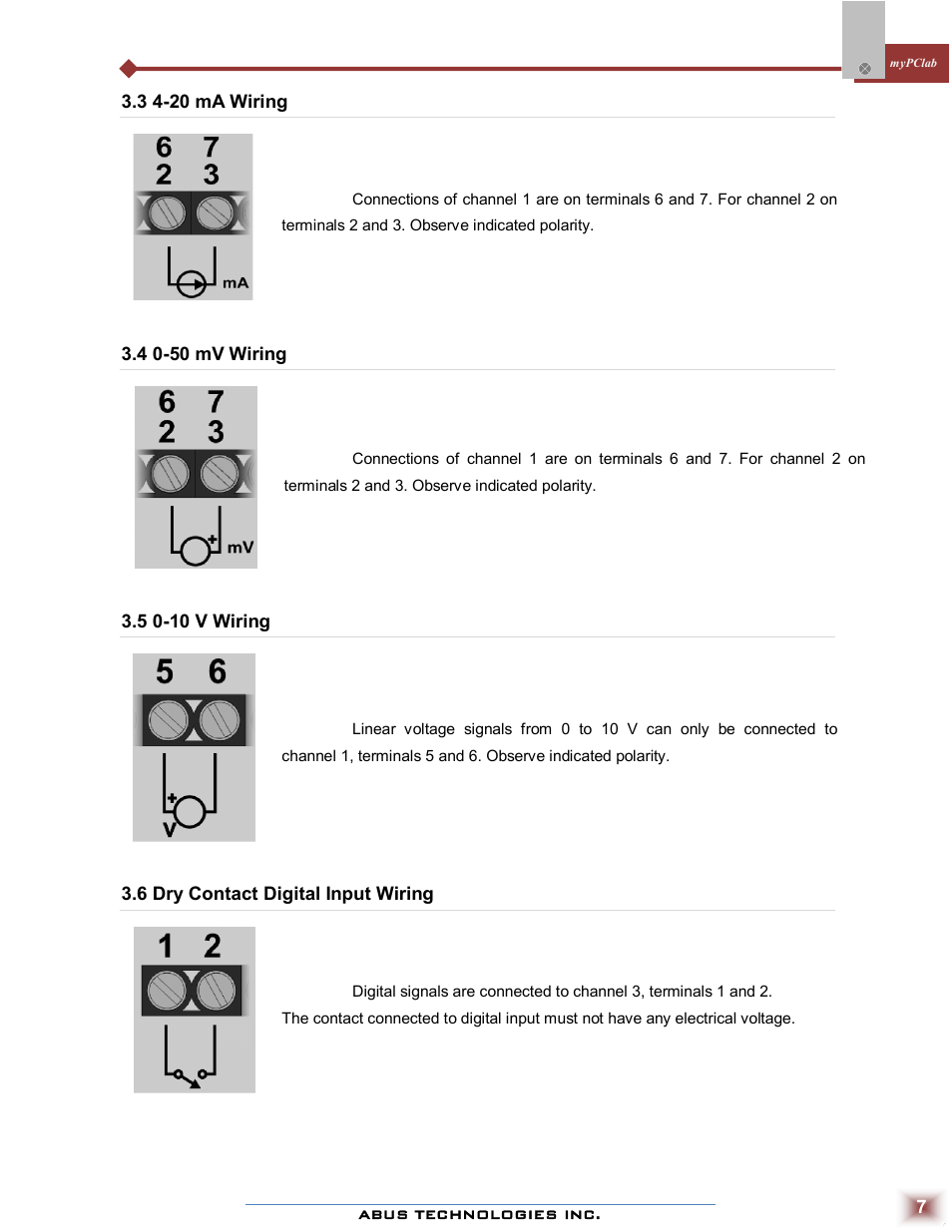 ABUS Technologies myPCLab Data Acquisition / Recorder User Manual | Page 7 / 12
