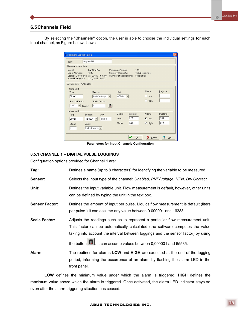 ABUS Technologies Log Box-DA Data Logger User Manual | Page 15 / 25