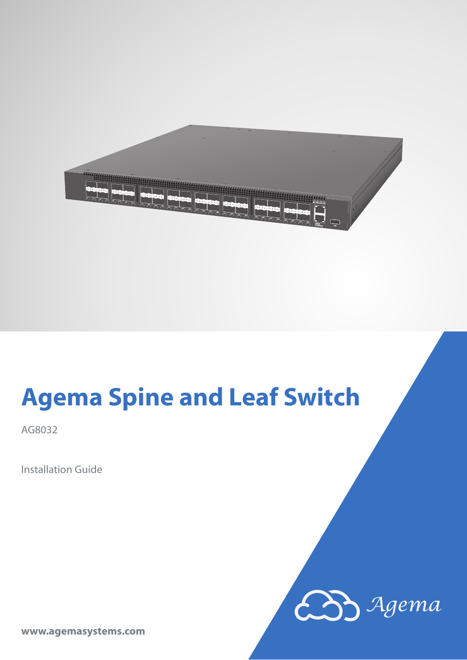 Agema AG8032 User Manual | 20 pages