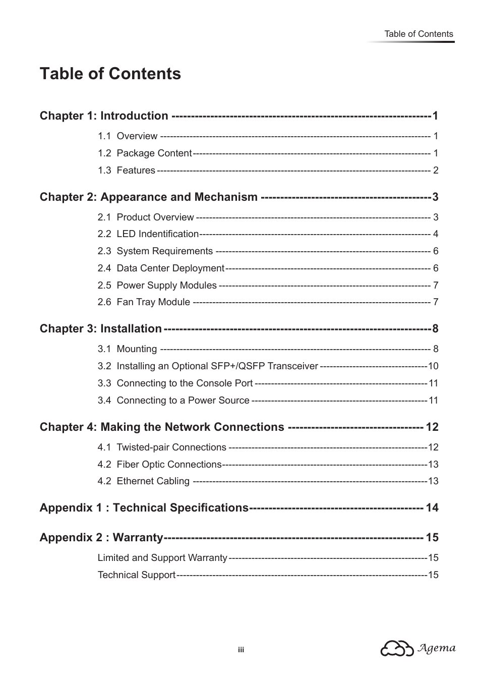 Agema AG7448 User Manual | Page 3 / 20
