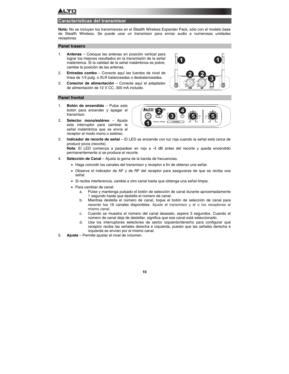 Alto Professional Stealth Wireless Expander Pack User Manual | Page 10 / 40