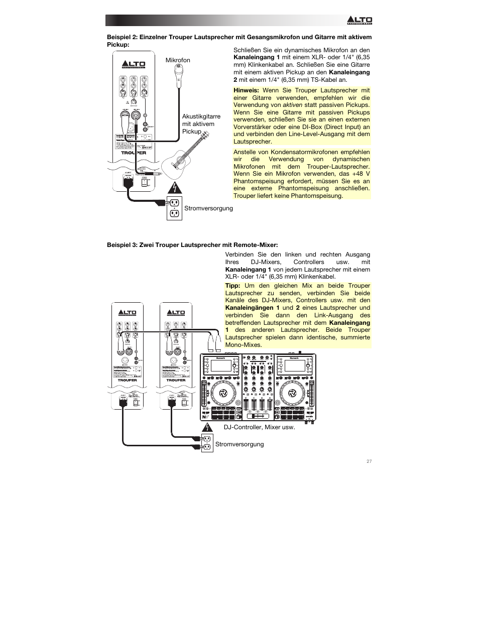 Alto Professional Trouper User Manual | Page 27 / 40