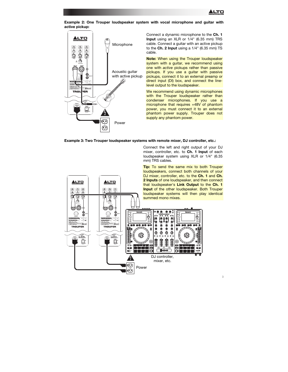 Alto Professional Trouper User Manual | Page 3 / 40