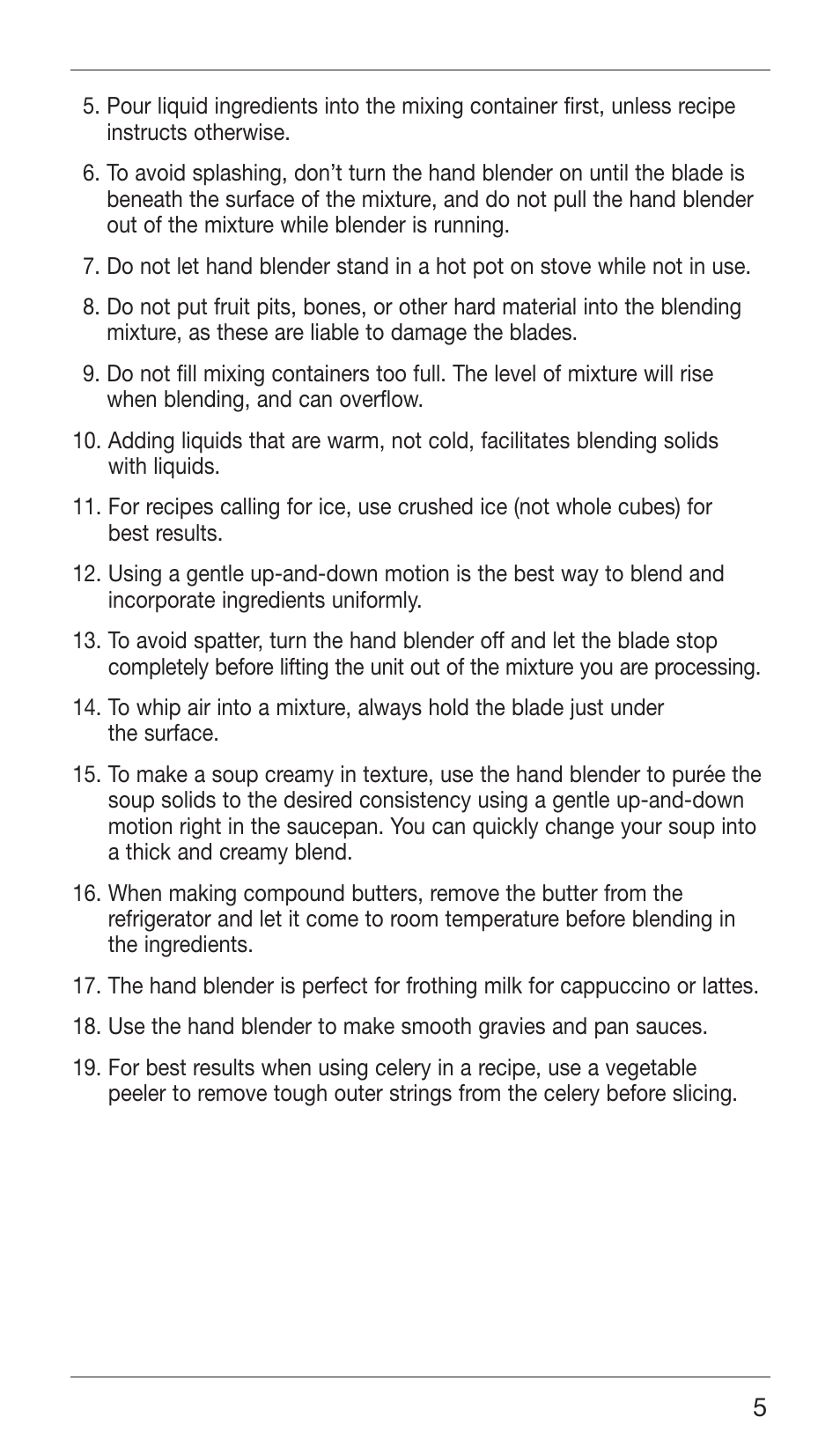 Cuisinart CSB-76 SERIES User Manual | Page 5 / 25