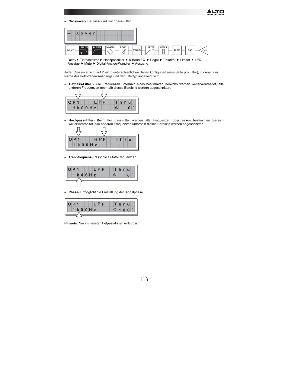 Alto Professional STAGEDRIVE+ User Manual | Page 114 / 156