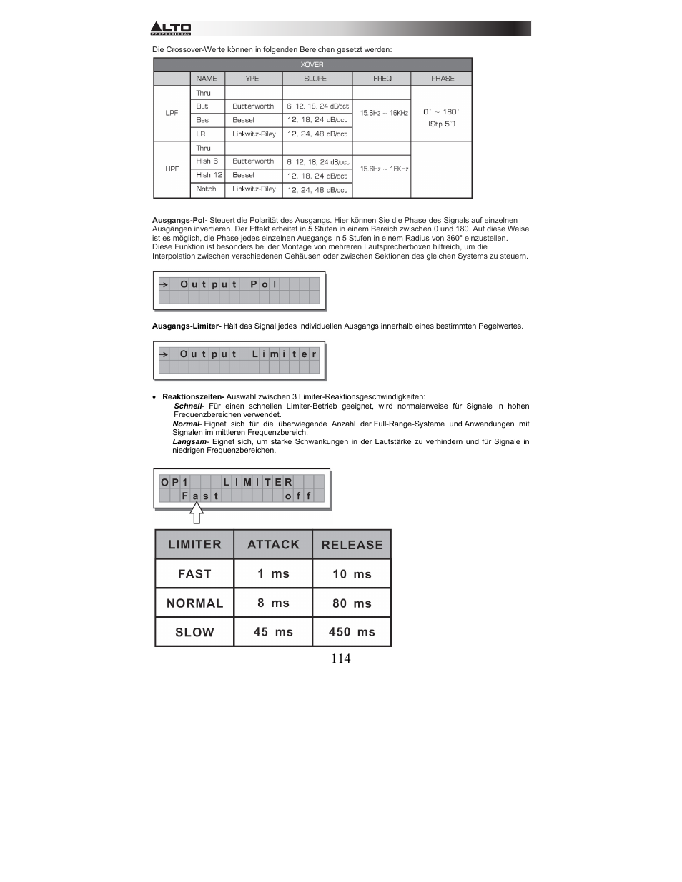 Alto Professional STAGEDRIVE+ User Manual | Page 115 / 156
