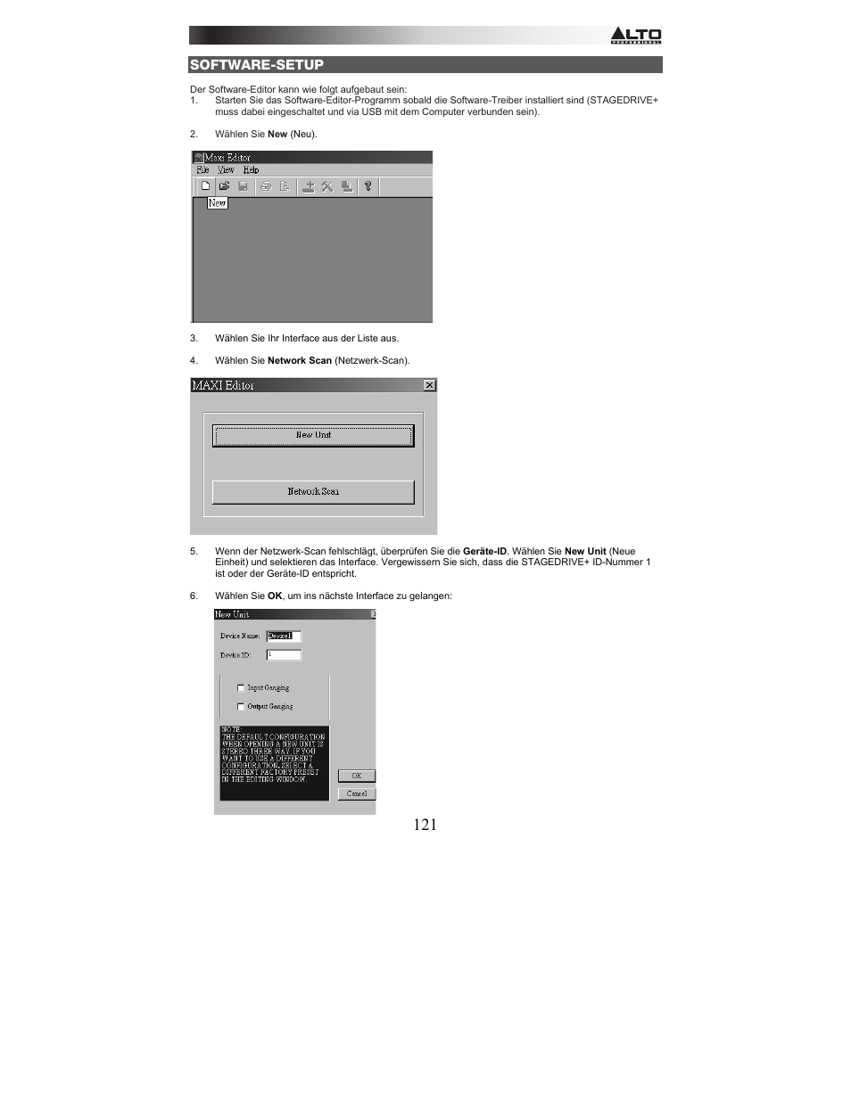 Software-setup | Alto Professional STAGEDRIVE+ User Manual | Page 122 / 156