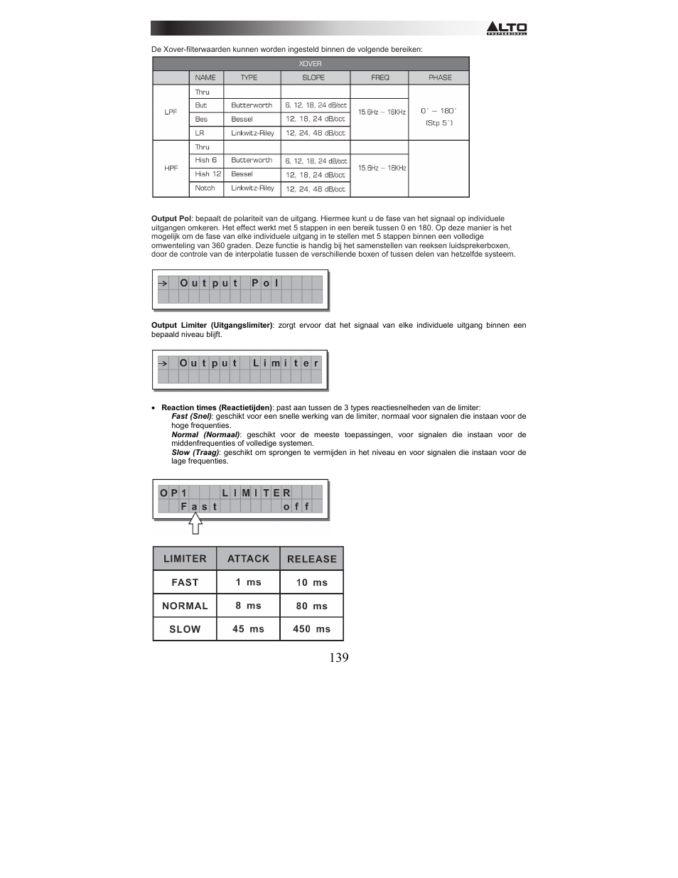 Alto Professional STAGEDRIVE+ User Manual | Page 140 / 156