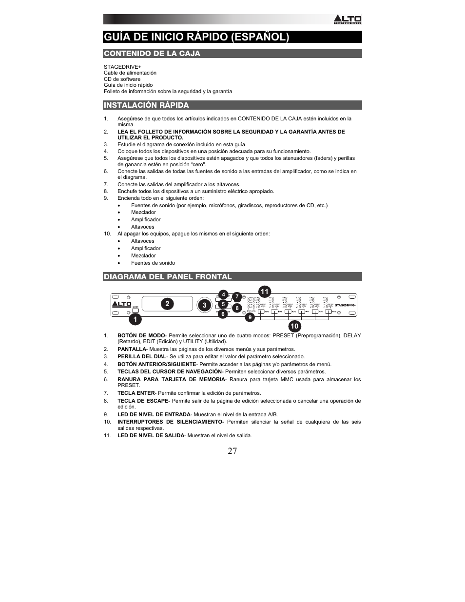 Alto Professional STAGEDRIVE+ User Manual | Page 28 / 156